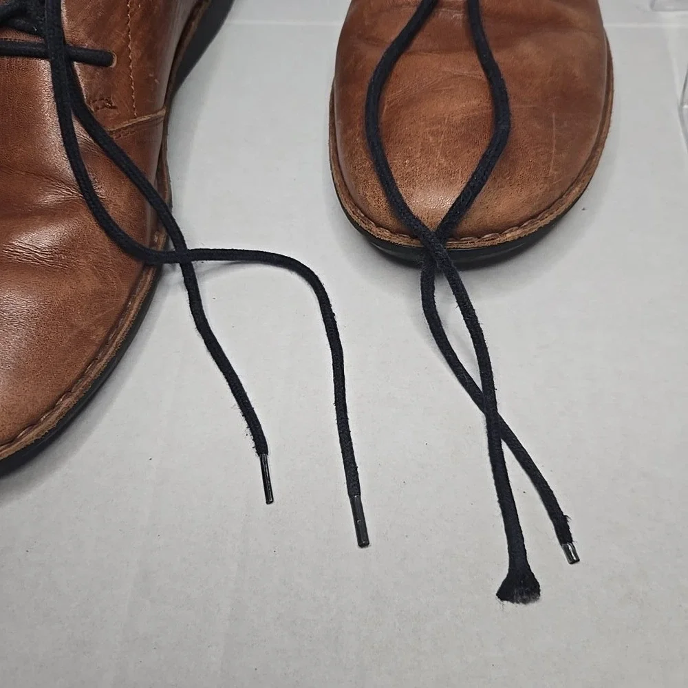 Pikolinos Mens Size 40 EU Brown Leather Lace Up Shoes Hecho en España Made Spain